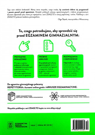 Egzamin Gimnazjalny - Część Matematyczno - Przyrodnicza Przykładowe arkusze [KSIĄŻKA]
