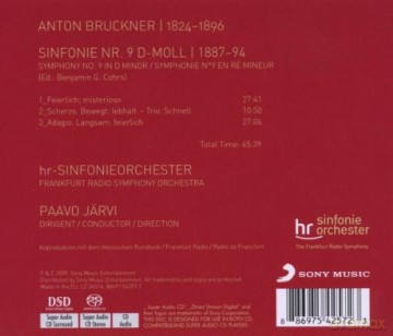 Paavo Järvi: Bruckner: Symphony No.9 [CD]