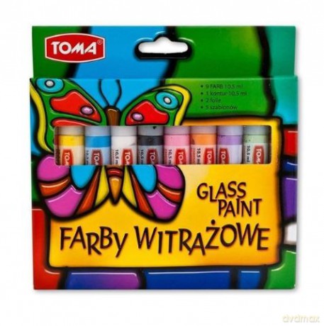 Farby witrażowe 10x10,5