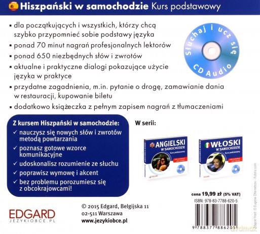 Hiszpański w samochodzie. Kurs podstawowy [KSIĄŻKA]