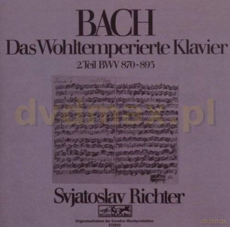 Sviatoslav Richter: J. S. Bach: Das Wohltemperierte Klavier Vol. 2 [2CD]