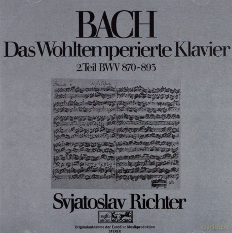 Sviatoslav Richter: J. S. Bach: Das Wohltemperierte Klavier Vol. 2 [2CD]