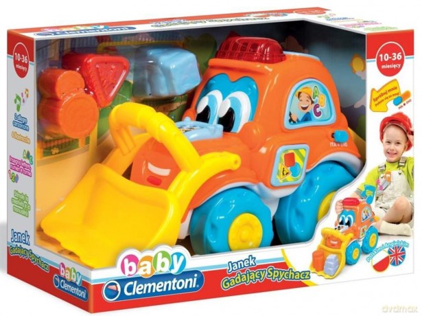 CLEMENTONI Janek Gadający Spychacz PL/EN