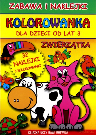 Kolorowanka dla dzieci od lat 3. Zwierzątka [KSIĄŻKA]