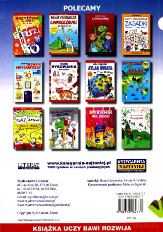 Krzyżówki ortograficzne dla dzieci 7-12 lat [KSIĄŻKA]