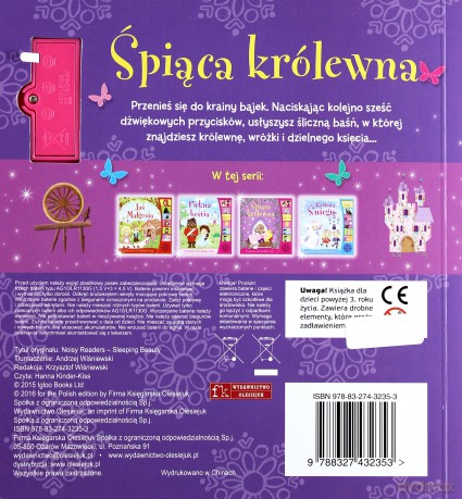 Książeczka dźwiękowa - Śpiąca królewna [KSIĄŻKA]