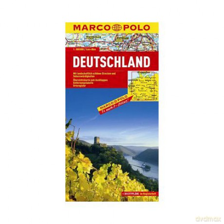 Mapa Drogowa Marco Polo. Niemcy 1:800 000