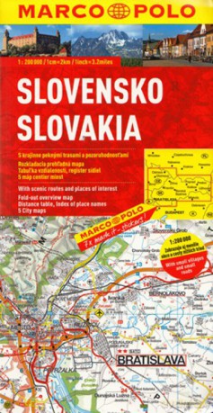 Mapa Drogowa Marco Polo. Słowacja 1:200 000
