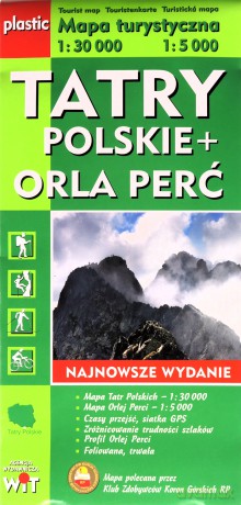 Mapa turystyczna Tatry Polskie - Orla Perć