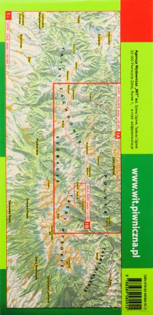 Mapa turystyczna Tatry Polskie - Orla Perć