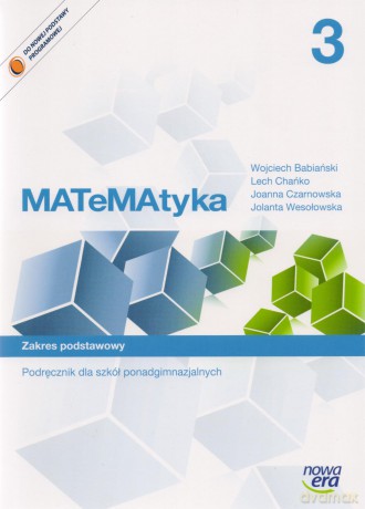 MATeMAtyka LO 3 Zakres podstawowy podręcznik + Arkusze [KSIĄŻKA]