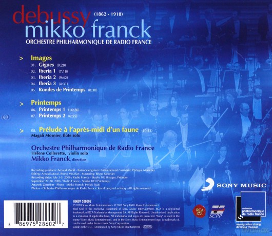 Franck Mikko: Debussy - Images, Printemps -Mikko Franck [CD]