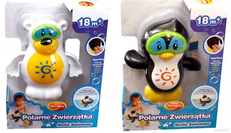 Polarne Zwierzątka do kąpieli, 2 rodzaje