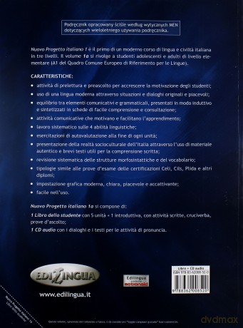 Progetto Italiano Nuovo 1A podręcznik [KSIĄŻKA]+[CD]