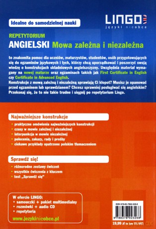 Repetytorium angielski. Mowa zależna i niezależna [KSIĄŻKA]
