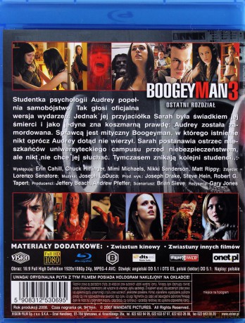 Boogeyman 3: Ostatni rozdział [Blu-Ray]