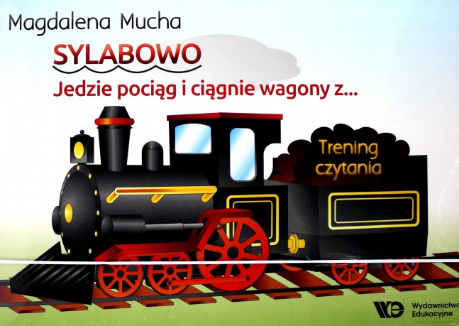 Sylabowo. Jedzie pociąg i ciągnie wagony