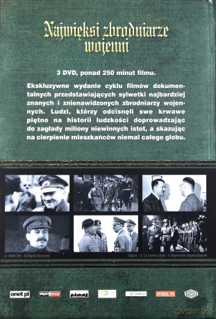 Najwięksi zbrodniarze wojenni [BOX] [3DVD]