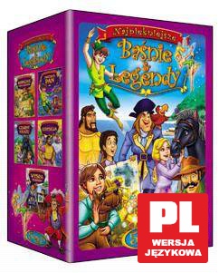 Najpiękniejsze baśnie i legendy: Wyspa skarbów / Odyseja / Czarny książe / Piotruś Pan / Kopalnie króla Salomona BOX [5DVD]