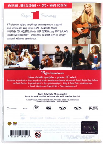 Przyjaciele edycja jubileuszowa sezon 1 [4DVD]