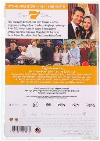 Przyjaciele edycja jubileuszowa sezon 7 [4DVD]