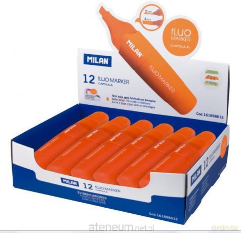 Zakreślacz Capsule Fluo pomarańczowy (12 szt.)