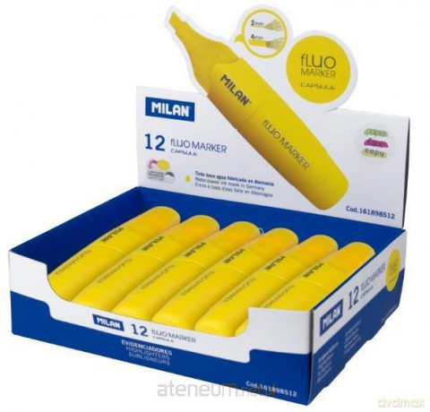 Zakreślacz Capsule Fluo żółty (12 szt.)