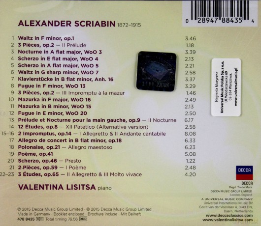 Valentina Lisitsa: Scriabin Nuances [CD]