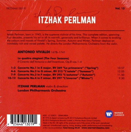 Itzhak Perlman: Vivaldi: Four Seasons [CD]