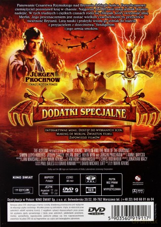 Merlin i wojna smoków [DVD]