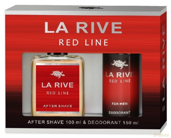 La Rive La Rive for Men Red Line Zestaw Woda po goleniu 100 ml + deo 150 ml