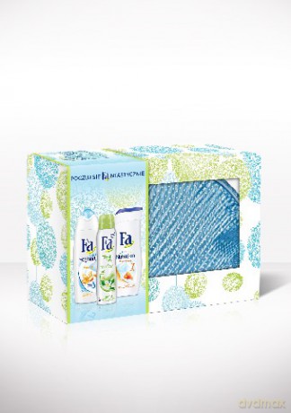 Fa Zestaw prezentowy Mix (żel pod prysznic Greek Yoghurt 250 ml + balsam do ciała Nutriskin 250 ml + deo spray Fresh&Dry 150 ml)