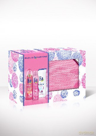 Fa Zestaw prezentowy Mix (żel pod prysznic Magic Oil 250 ml + deo spray Pink Passion 150 ml + balsam do ciała Acai Berry 250 ml)