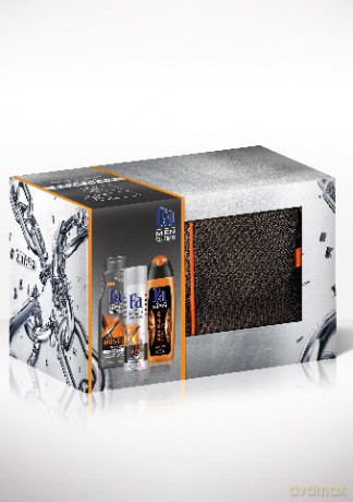 Fa Zestaw prezentowy Xtreme (dezodorant spray Heat Control 150 ml + żel pod prysznic Muscle Relax 400 ml + żel pod prysznic Dark Passion 250 ml)