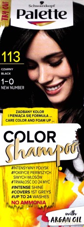 Palette Color Shampoo Szampon koloryzujący Czerń nr 113