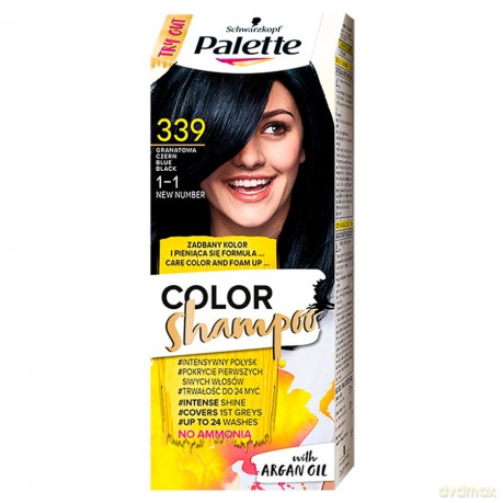 Palette Color Shampoo Szampon koloryzujący Granatowa Czerń nr 339