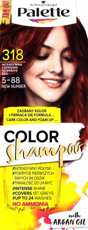 Palette Color Shampoo Szampon koloryzujący Rubinowa Czerwień nr 318