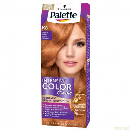 Palette Intensive Color Creme Farba do włosów Jasna Miedź nr K8