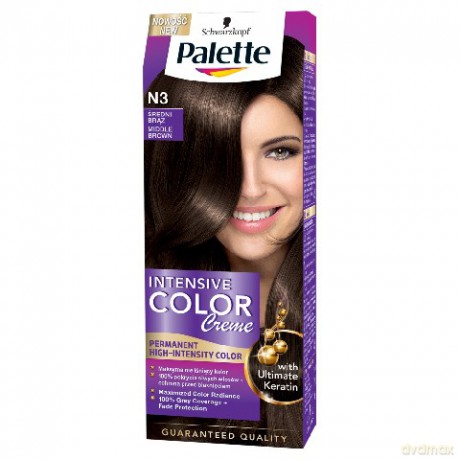 Palette Intensive Color Creme Farba do włosów Średni Brąz nr N3