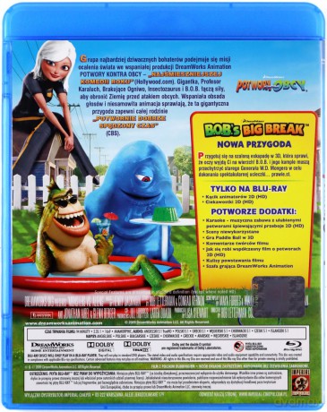 Potwory kontra Obcy [Blu-Ray]