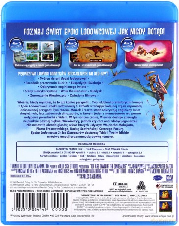 Epoka lodowcowa 3: Era Dinozaurów [Blu-Ray]