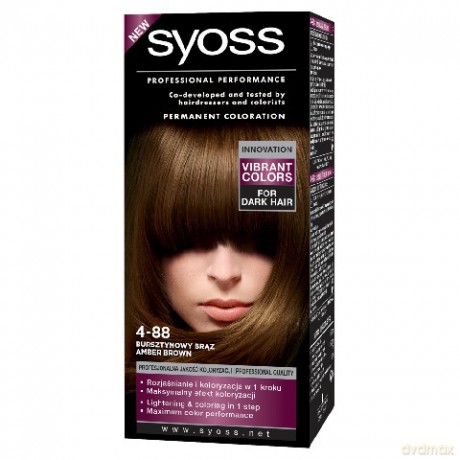 Schwarzkopf Farba do włosów Bursztynowy Brąz nr 4-88
