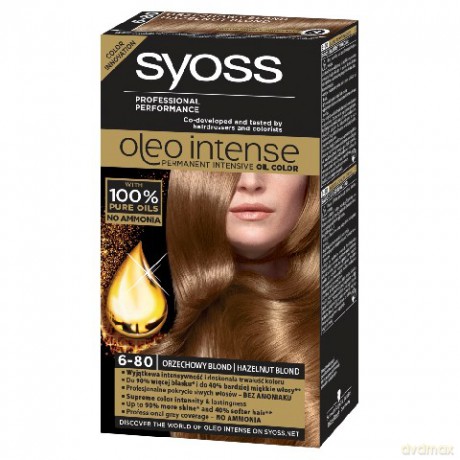 Schwarzkopf Farba do włosów Oleo 6-80 orzechowy blond
