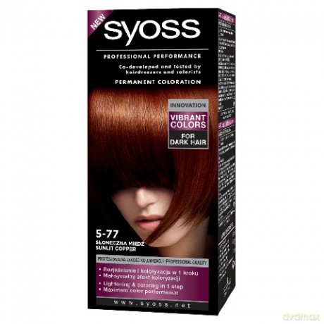 Schwarzkopf Farba do włosów Słoneczna Miedź nr 5-77