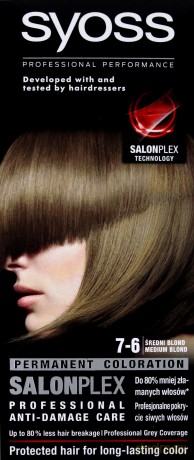 Schwarzkopf Farba do włosów Średni Blond nr 7-6