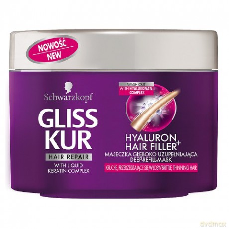 Schwarzkopf Gliss Kur Hyaluron Hair Filler Maseczka głęboko uzupełniająca 200 ml