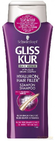 Schwarzkopf Gliss Kur Hyaluron Hair Filler Szampon do włosów 250 ml