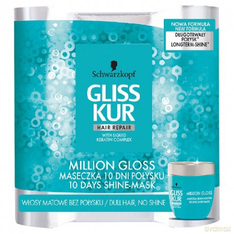 Schwarzkopf Gliss Kur Million Gloss Maska do włosów matowych 150 ml