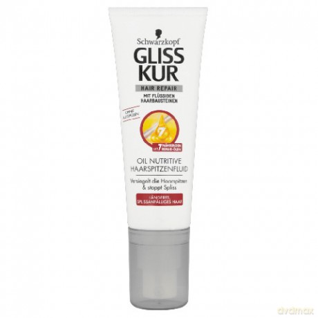 Schwarzkopf Gliss Kur Oli Nutritive Fluid na końcówki do włosów suchych i zniszczonych 50 ml