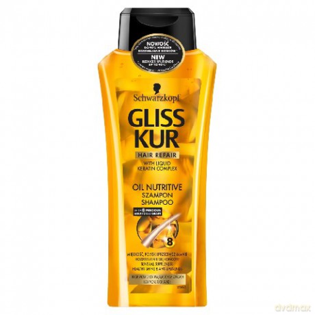 Schwarzkopf Gliss Kur Oli Nutritive Szampon do włosów suchych i zniszczonych 400 ml